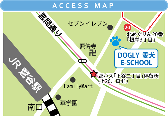 駅からの地図